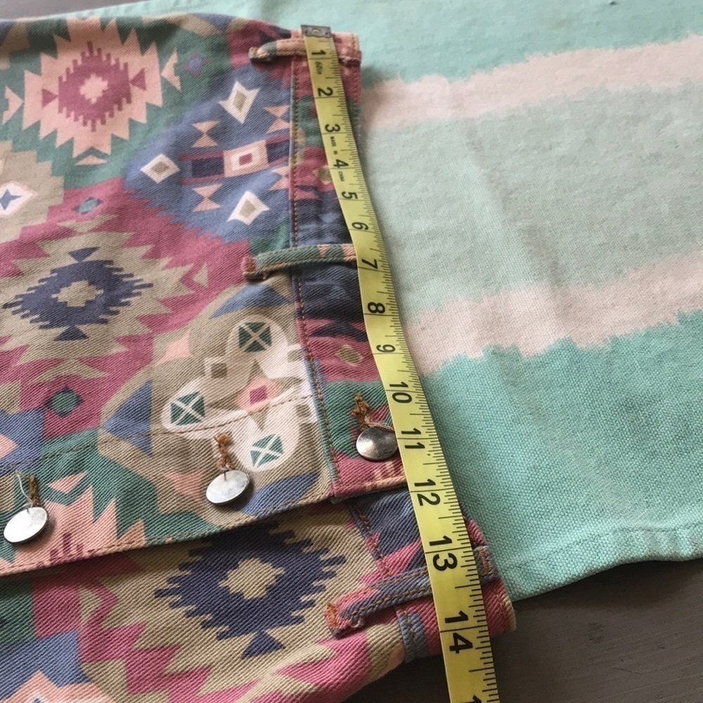 Vintage Niki-Lee California Southwestern Denim Maxi Skirt Size 7 USA - Picture 11 of 12